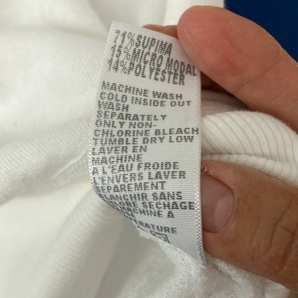 James Perse (standard) made in USA size 0 white - Picture 6 of 6